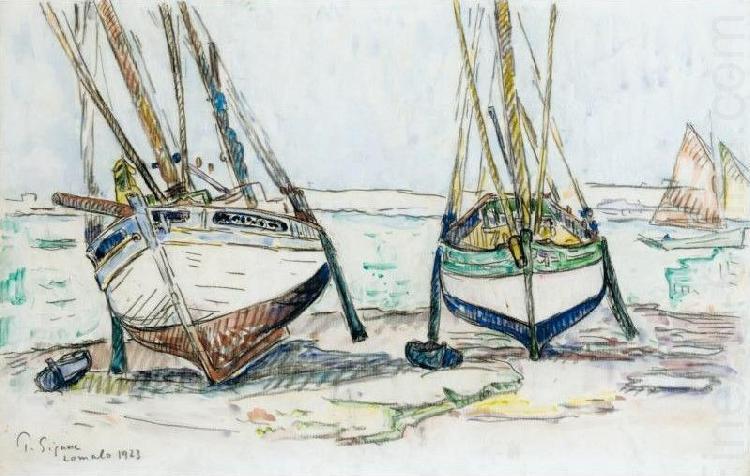 Paul Signac Bateaux de peche, Lomalo china oil painting image